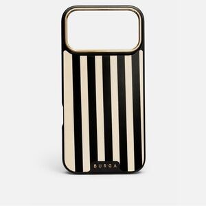 Black & Cream Striped Burga case